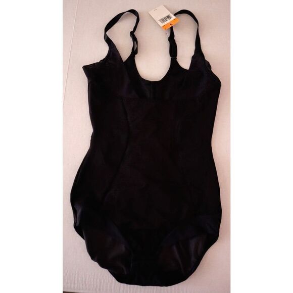 Maidenform 1856 Women's Sz S Black Flexees Open Bust Wide Strap Body Shaper $57 - Picture 1 of 7